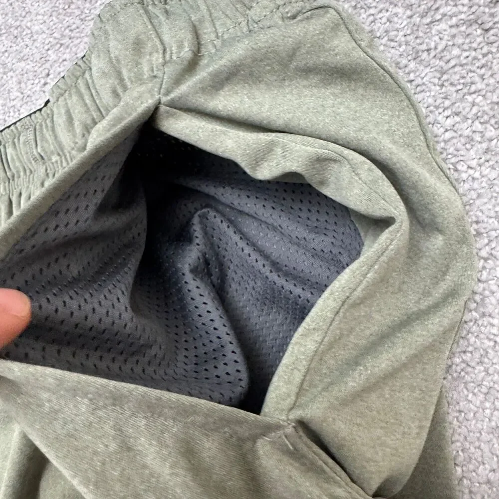 Nike Dri-Fit Dry Training Shorts Mens Large Green Heathered Ahtletic Activewear